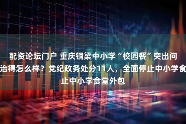 配资论坛门户 重庆铜梁中小学“校园餐”突出问题，整治得怎么样？党纪政务处分11人，全面停止中小学食堂外包